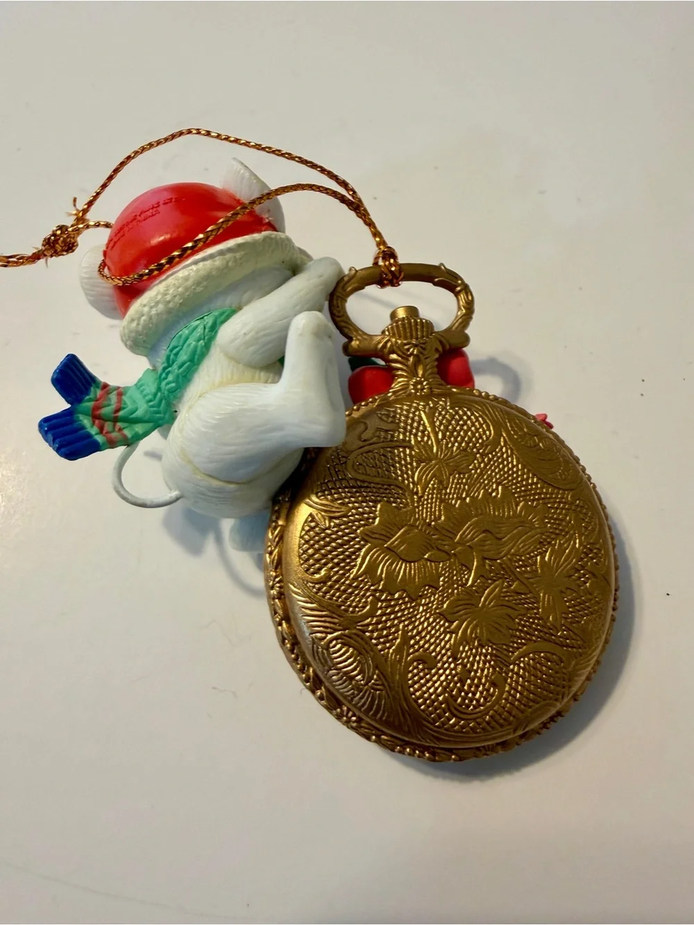 Hallmark Westmar Ensco Animal Christmas Ornaments Medium Resin Set Of 3 Hanging